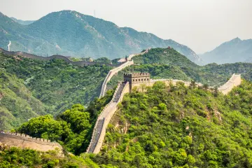 Great Wall of China in spring