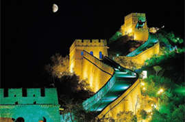 Simatai Great Wall night view