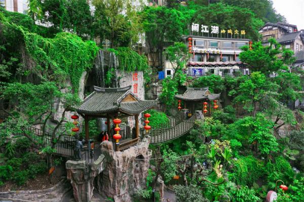 Hongya cave architecture