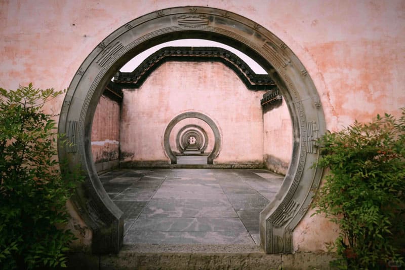 Chengkan Village round doorway