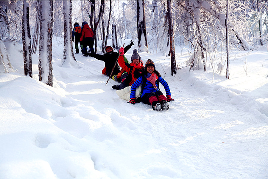 Snow Play in Snow Town, China