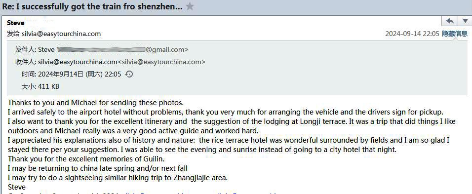 guilin hiking tour review