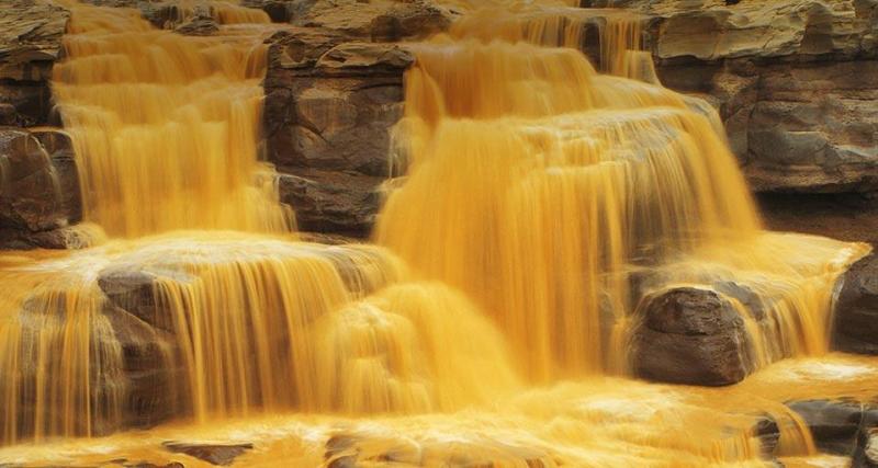 Magnificent Hukou Watefall in China