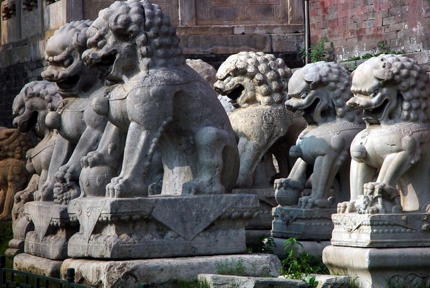 Lions at the Lion Grove Garden Suzhou