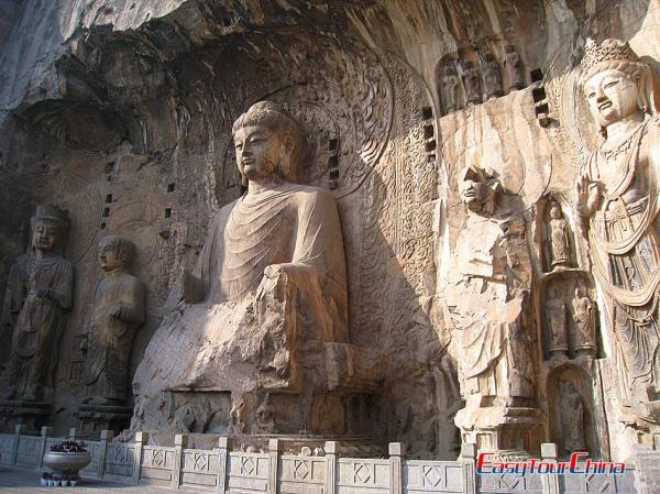 Buddha statues of Longmen Caves Luoyang