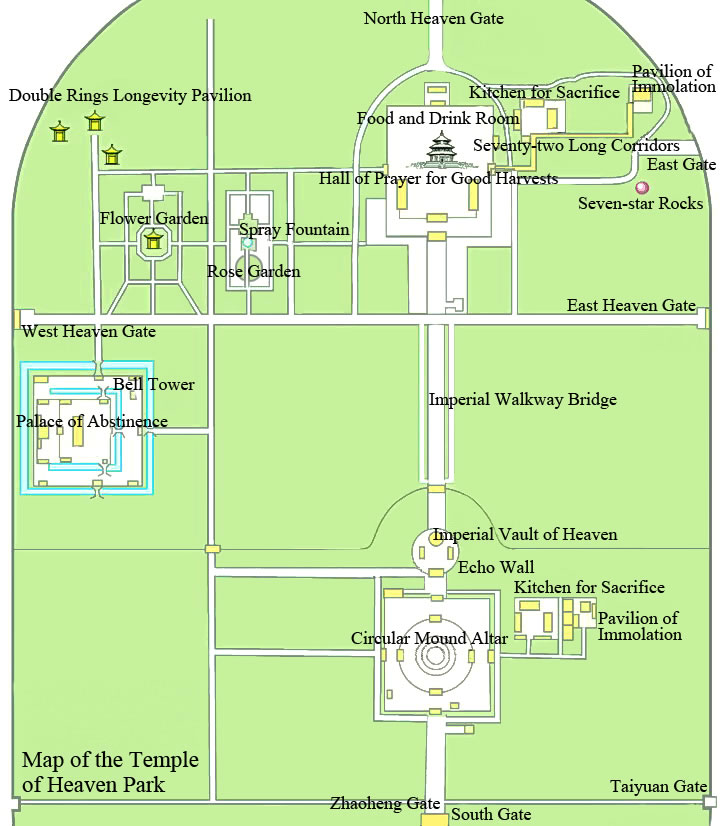 Temple of Heaven Beijing Map