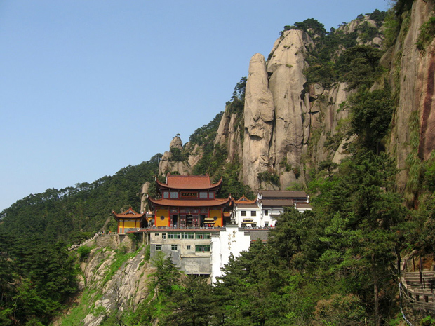 Ancient Temple on Jiuhua Mountain