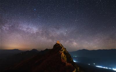 Simatai Great Wall Stary Night
