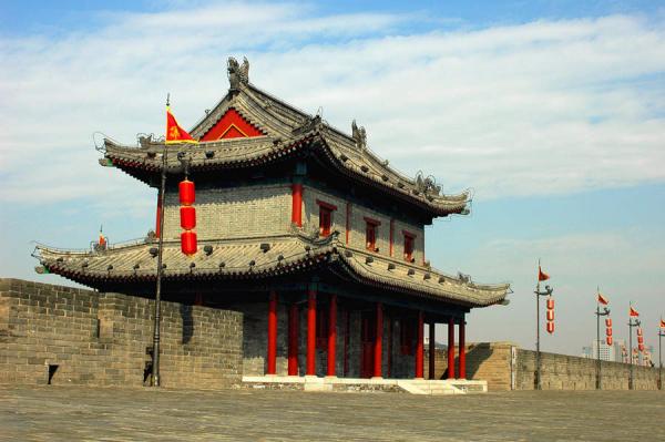 Xian old city wall structure